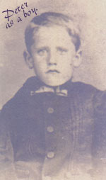 Peter Allen as a child